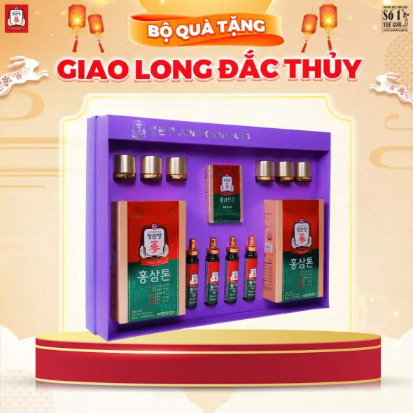 Hộp Quà Tặng Hồng Sâm Cao Cấp KGC Jung Kwan Jang Giao Long Đắc Thuỷ