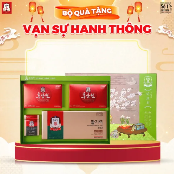 Hộp Quà Tặng Hồng Sâm Cao Cấp KGC Jung Kwan Jang Vạn Sự Hanh Thông