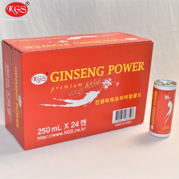Nước hồng sâm KGS Ginseng Power Hàn Quốc 24 lon
